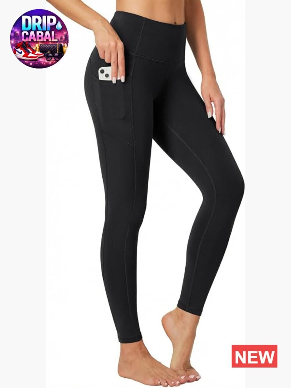 High Waisted Tummy Control Leggings with Pockets for Women Yoga Pants